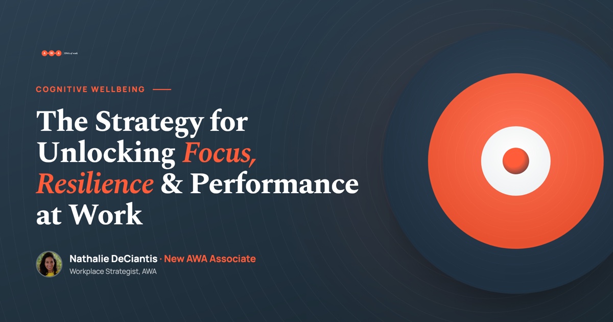 Cognitive Wellbeing: the strategy for focus, resilience and performance at work — AWA