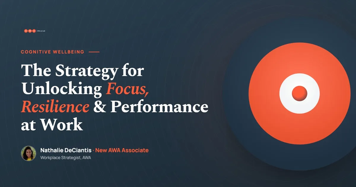 Cognitive Wellbeing: the strategy for focus, resilience and performance at work — AWA